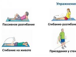 The most effective exercises from exercise therapy (physiotherapy exercises) for arthrosis of the knee joint