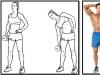 Bend-overs with dumbbells: technique and benefits of exercise Side bend-overs with dumbbells while standing, benefits