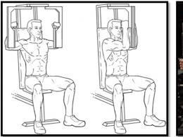 Exercises on simulators for men for pectoral muscles