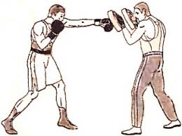 Setting punches on boxing paws