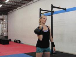 Kettlebell deadlift - leg and back workout