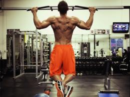 Back exercises in the gym photo and video