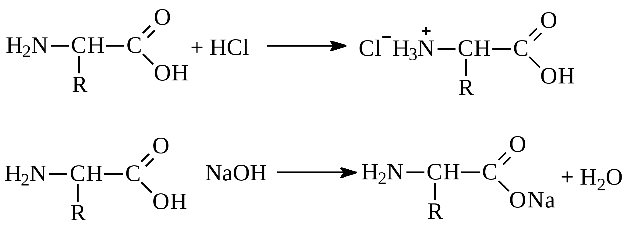 Аминоуксусная кислота уравнение реакции
