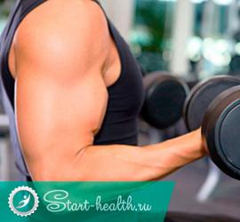 Simple exercises with dumbbells at home
